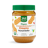 365 By Whole Foods Market, Peanut Butter Creamy Unsweetened No Salt Organic, 26 Ounce